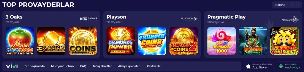 Game vivi casino